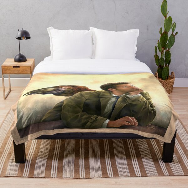 Castiel Renaissance style Throw Blanket