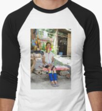 Longneck Village Men's Baseball ¾ T-Shirt
