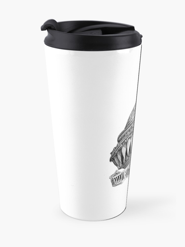 Alternate view of Angry Washington Travel Mug