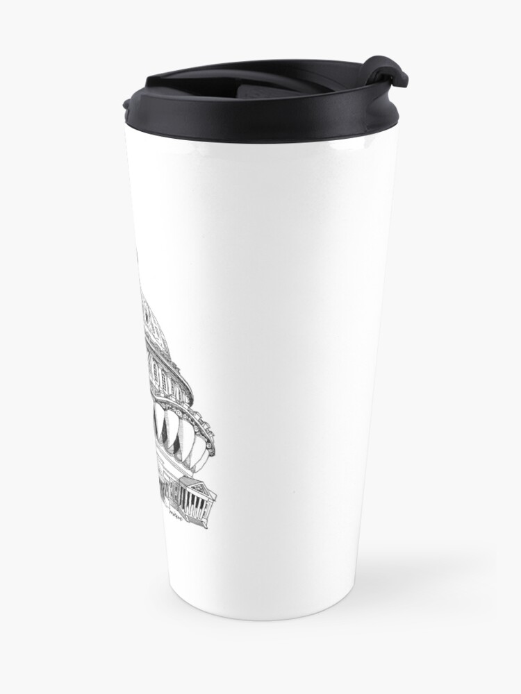 Alternate view of Angry Washington Travel Mug
