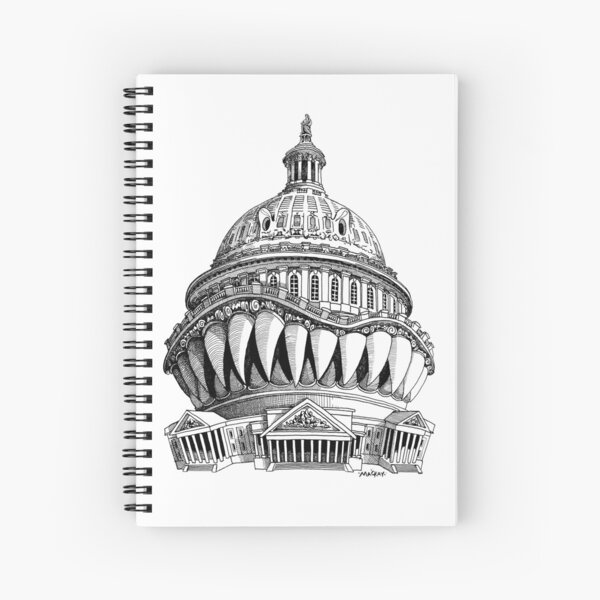 Angry Washington Spiral Notebook