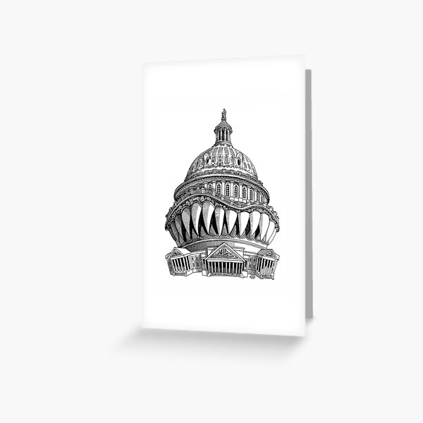 Angry Washington Greeting Card
