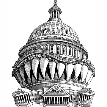 Artwork thumbnail, Angry Washington by MacKaycartoons