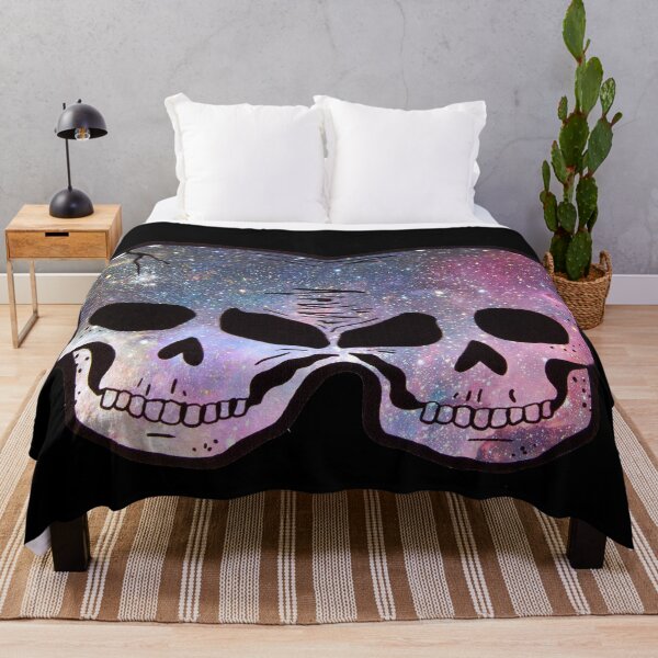 Item preview, Twin Space Skulls designed and sold by Spells Sell.