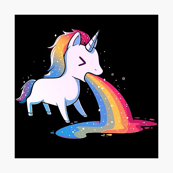 Item preview, Unicorn Puking Rainbow designed and sold by Spells Sell.