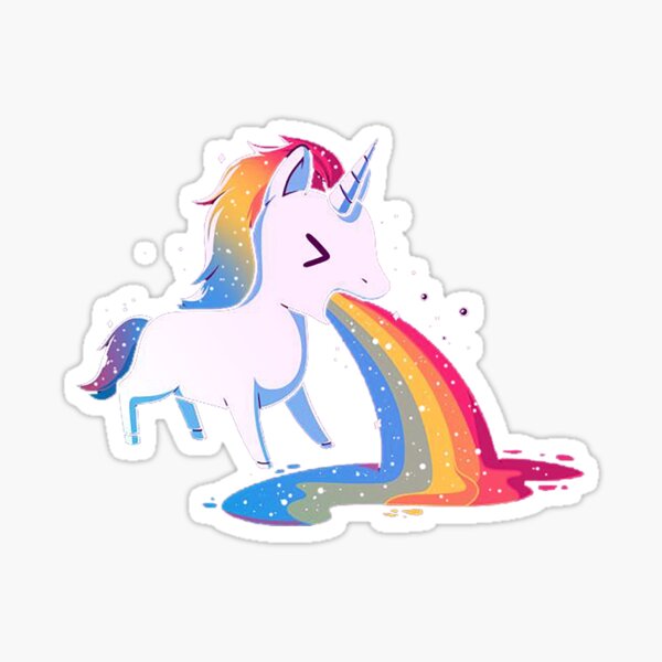 Item preview, Unicorn Puking Rainbow designed and sold by Spells Sell.