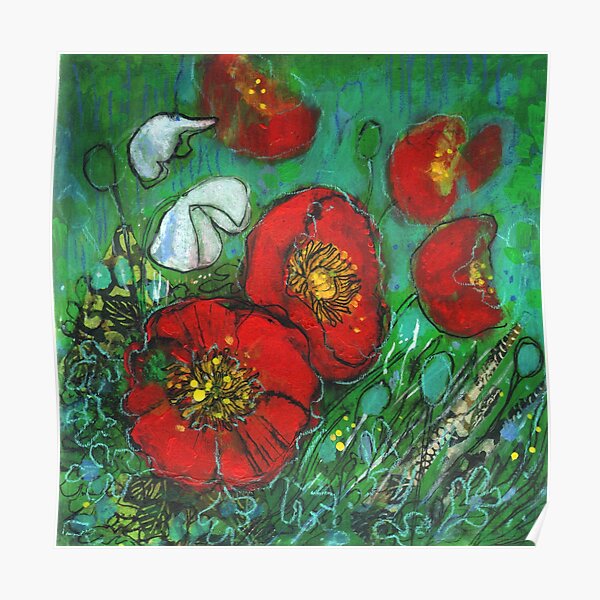Poppy Walk Poster