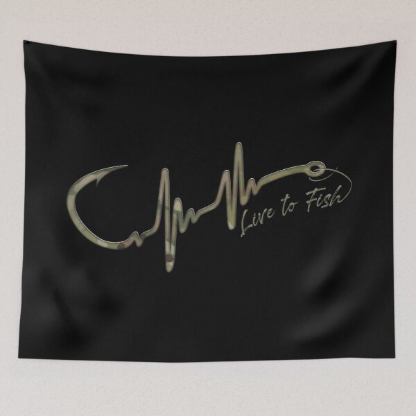 Item preview, Live to Fish - Camo designed and sold by Boneheadz.