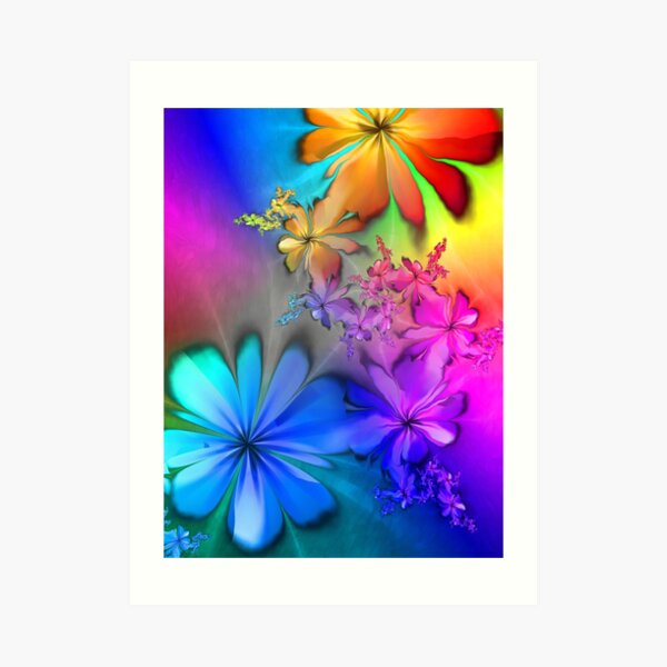 Lyrical Rainbow Summer Days Art Print