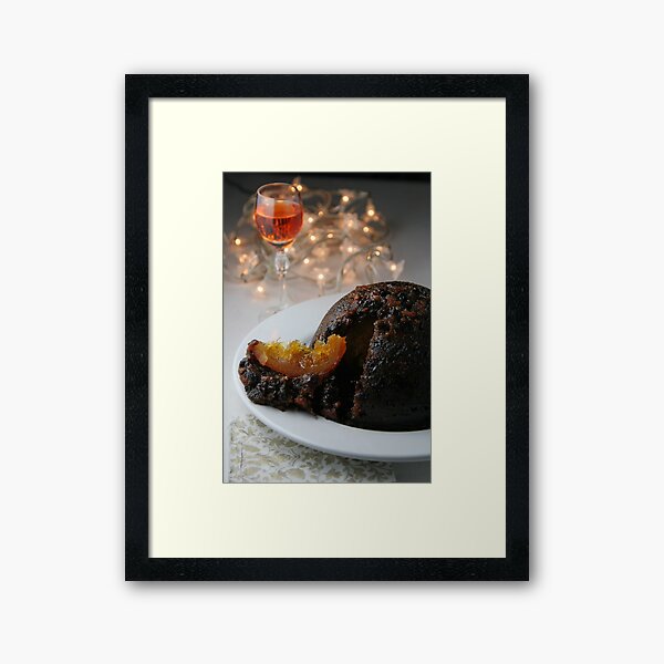Christmas Pudding Framed Art Print
