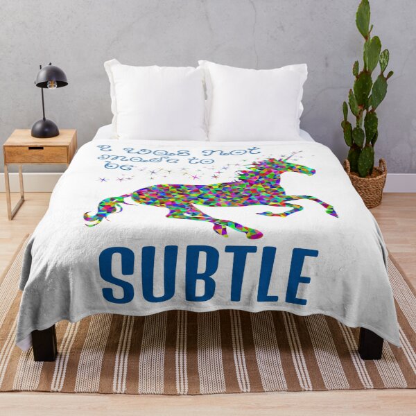 Item preview, I was not made to be subtle - fancy, colorful unicorn designed and sold by BuyMe1.