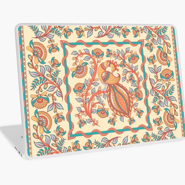 Item preview, Peacock, flowers and leaves. Indian style. Kalamkari. designed and sold by Skaska.