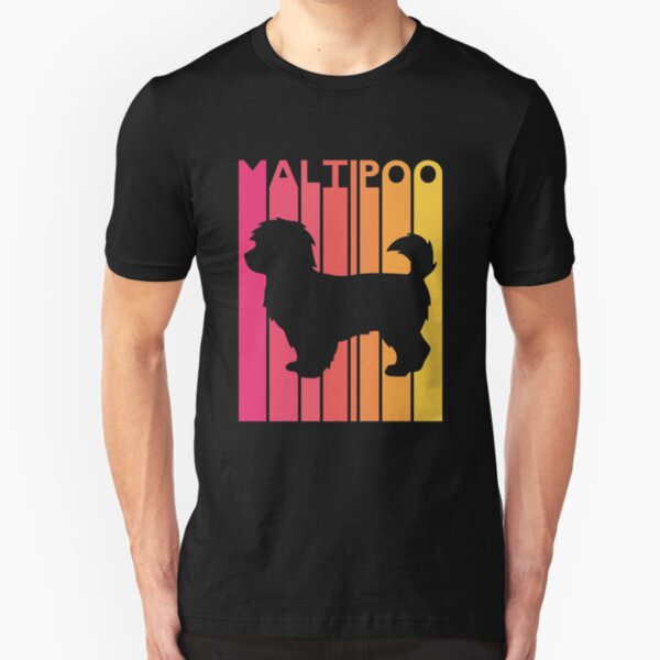 /'Keep Calm and Walk the Maltipoo/' Funny Ladies Dog Pet T-shirt