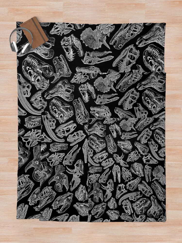 Alternate view of Paleontology Dream II Throw Blanket