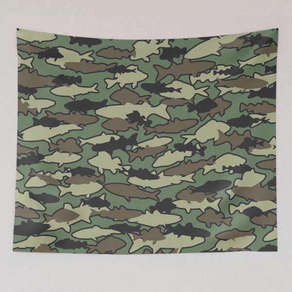 Item preview, Fish Camo JUNGLE designed and sold by GrandeDuc.