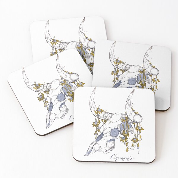 Item preview, MorbidiTea - Chamomile with Bison Skull designed and sold by MicaelaDawn.