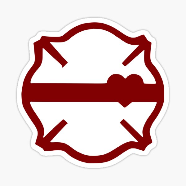 Thin Red Line Maltese Cross Magnet – MCE Designs