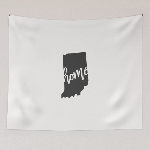 Item preview, Indiana Home State Outline Design, Indiana Gift, Homegrown design designed and sold by DNH Threads.