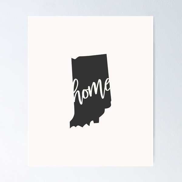 Item preview, Indiana Home State Outline Design, Indiana Gift, Homegrown design designed and sold by DNH Threads.
