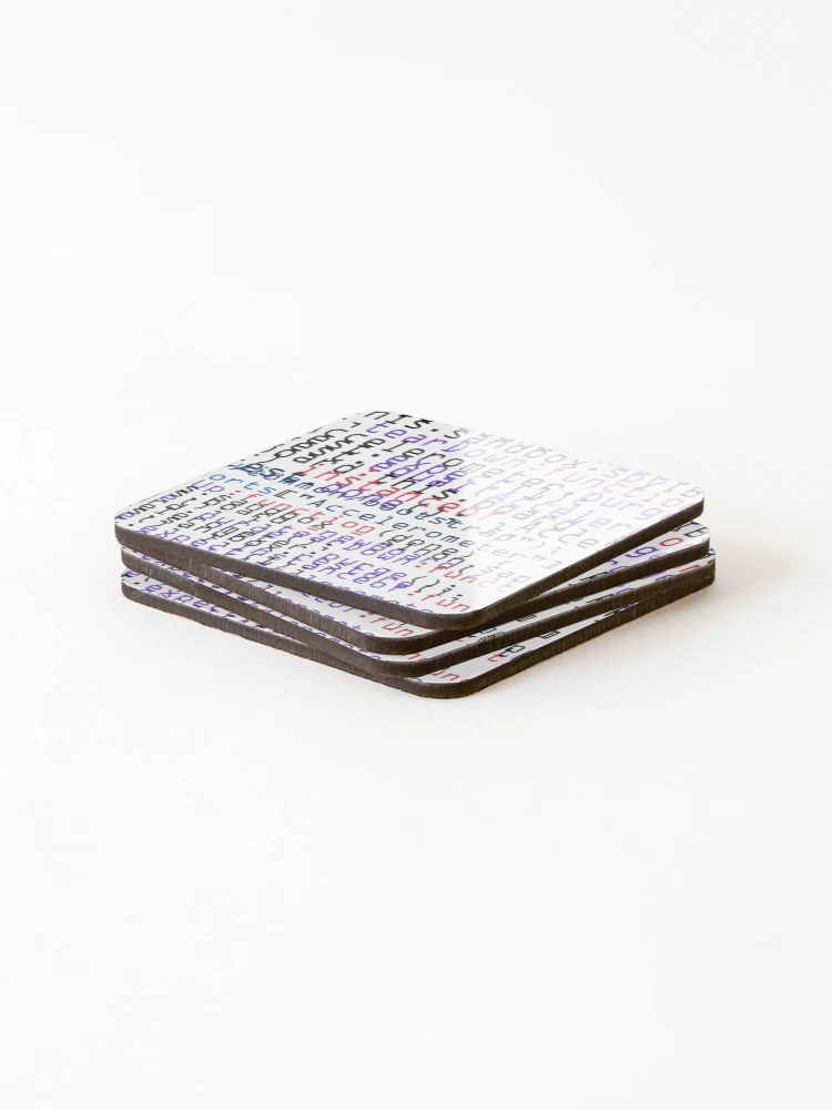 Thumbnail 4 of 5, Coasters (Set of 4), code designed and sold by theerraticmind.