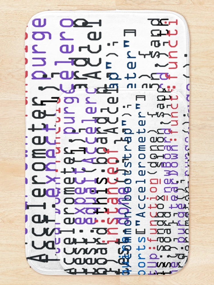 Thumbnail 5 of 6, Bath Mat, code designed and sold by theerraticmind.