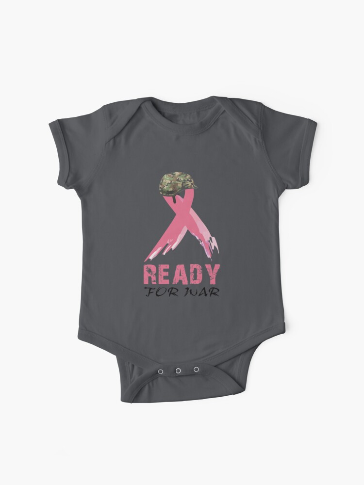 Breast Cancer Awareness Pink Ribbon With Positive Words | Baby One-Piece