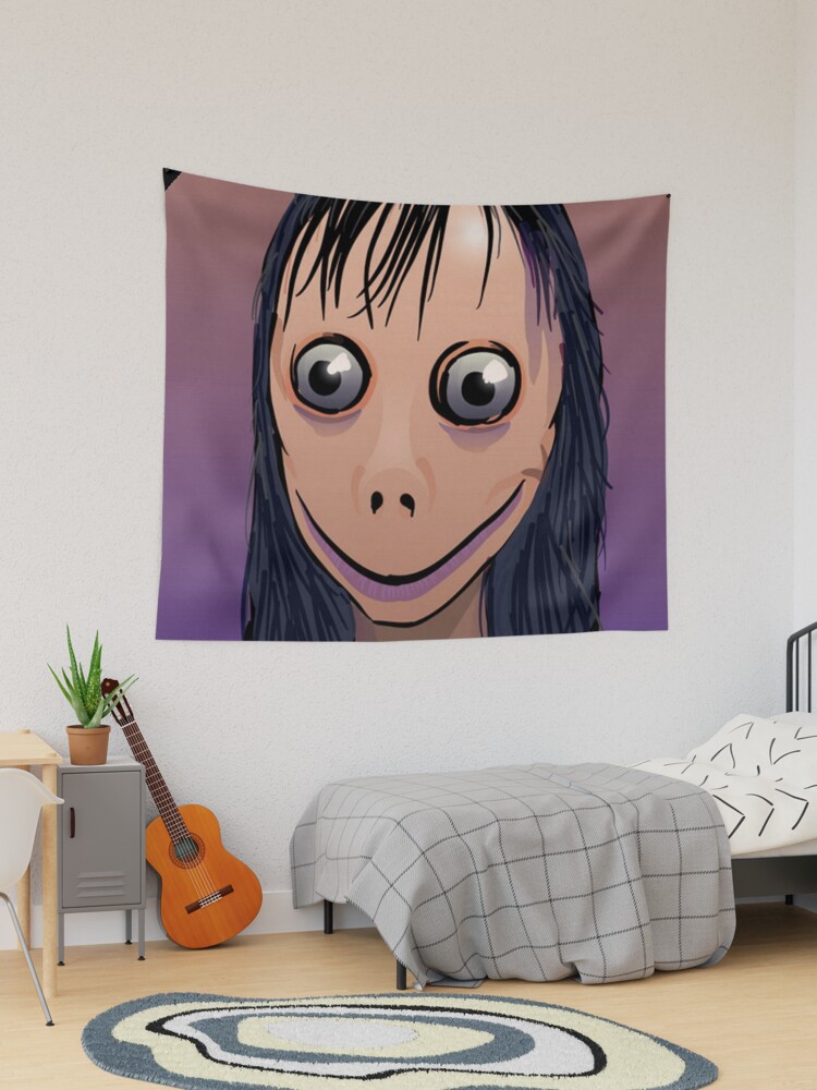 Momo Scary Halloween Tapestry for Sale by GryffinGear Redbubble