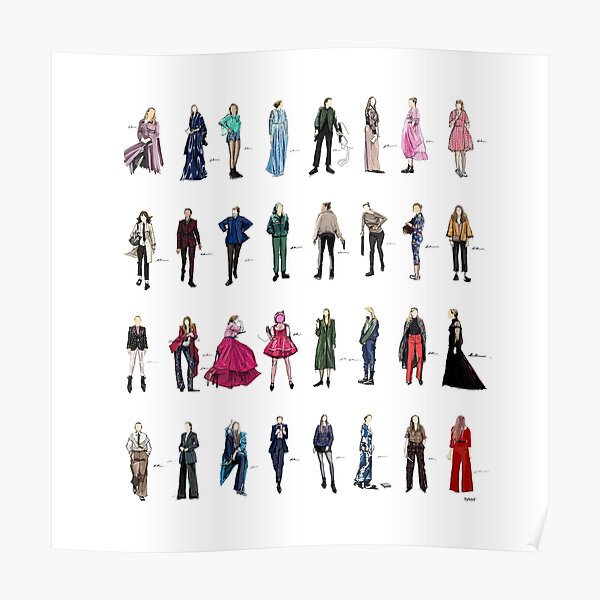 Killing eve villanelle fashion looks version3.1 Poster