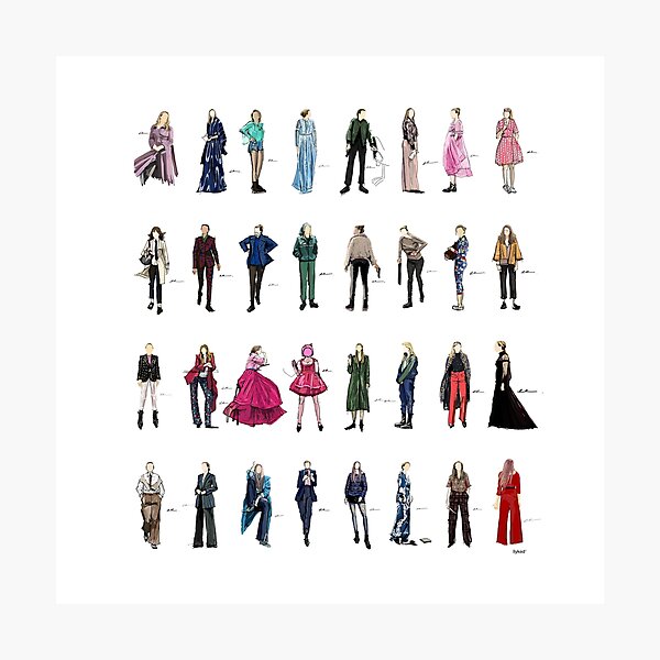 Killing eve villanelle fashion looks versión3.1 Lámina fotográfica
