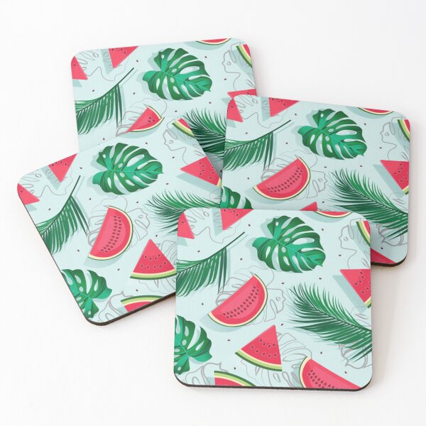 Item preview, Fancy Fruit - Watermelon with Tropical Leaves designed and sold by pugmom4.