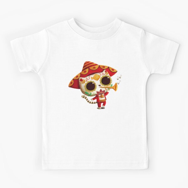 The Day of the Dead Cute Cat El Mariachi Kids T-Shirt