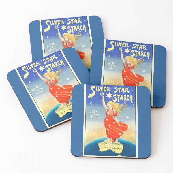 Item preview, Silver Star Starch Advertising Poster Vintage designed and sold by karwilberevivalcollection.