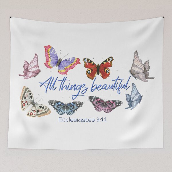Item preview, Bible Verse Ecclesiastes 3:11 All Things Beautiful designed and sold by TheKingdomAttic.