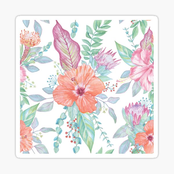 Protea & eucaliptus Sticker