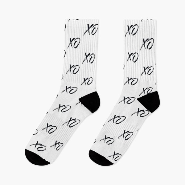 Item preview, XO Love and Kisses Black and White Cute Typographic Script Design designed and sold by theimagezone.