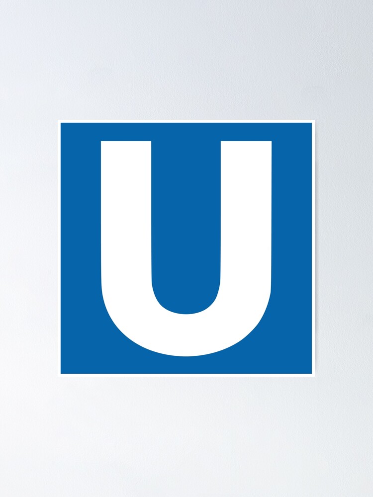 Alternate view of U-Bahn Berlin Poster