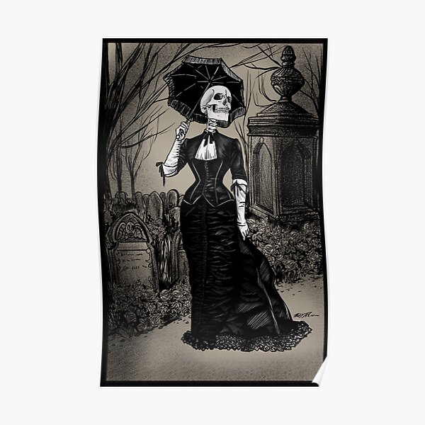 Promenade au cimetière Poster