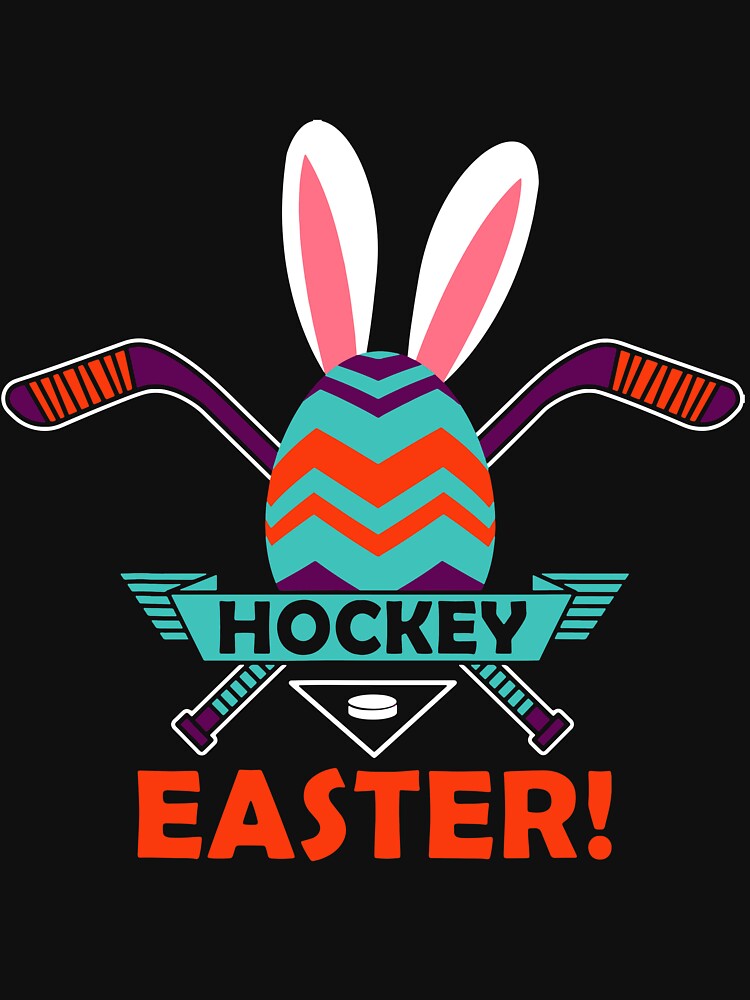 "Easter Hockey Easter Egg Bunny Boys Girls" Tshirt by EmeraldDecsi