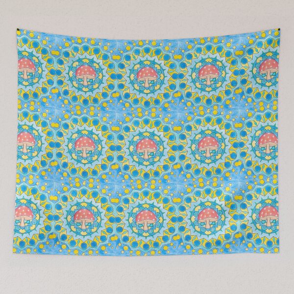 Item preview, Mushroom Mandala designed and sold by lenaliluna.