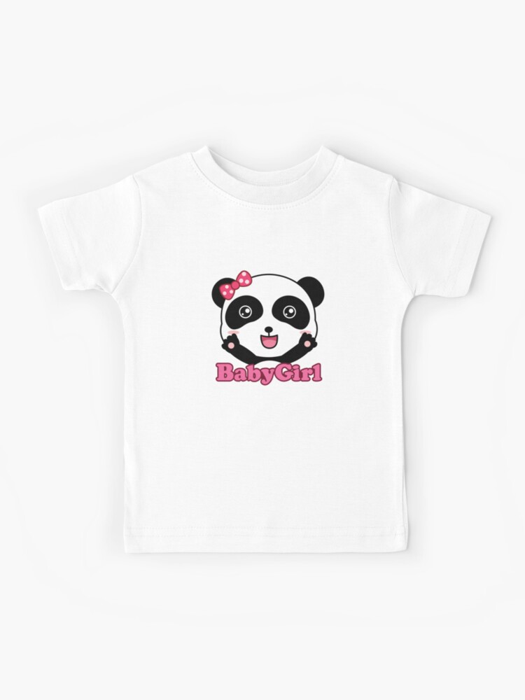 stromen waarde gevoeligheid Baby Girl Cute Panda" Kids T-Shirt for Sale by Leezy-Loops | Redbubble