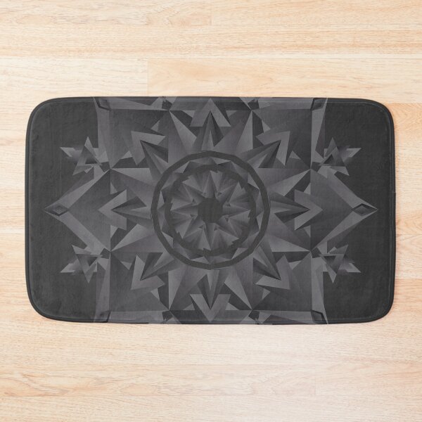 Item preview, art deco polygon mandala dark designed and sold by maggiehuth.