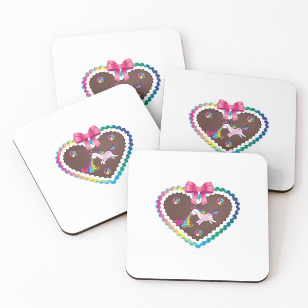 Item preview, Gingerbread heart, unicorn, Oktoberfest, heart, puking unicorn designed and sold by theherbst131313.