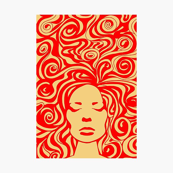 60s psychedelic Photographic Print