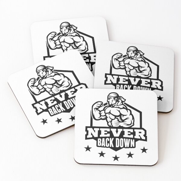 Item preview, Never Back Down Bodybuilding Motivation Gift designed and sold by VectorDesigner.
