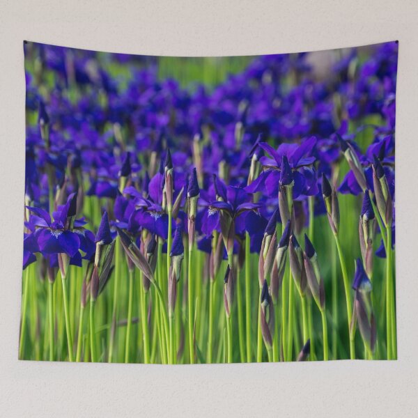 Item preview, A Garden for Vincent Van Gogh - Indigo Purple Irises Springtime Abundance - Take One designed and sold by Georgia Mizuleva.