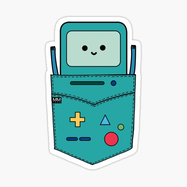 Vista previa del artículo con la obra «Beemo BMO B-MO Adventure Time Pouchie Camisa», diseñado y vendido por MMTees.