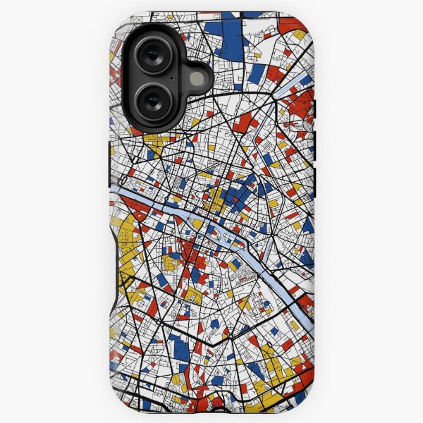 Item preview, Paris Mondrian map designed and sold by mondrianmaps.