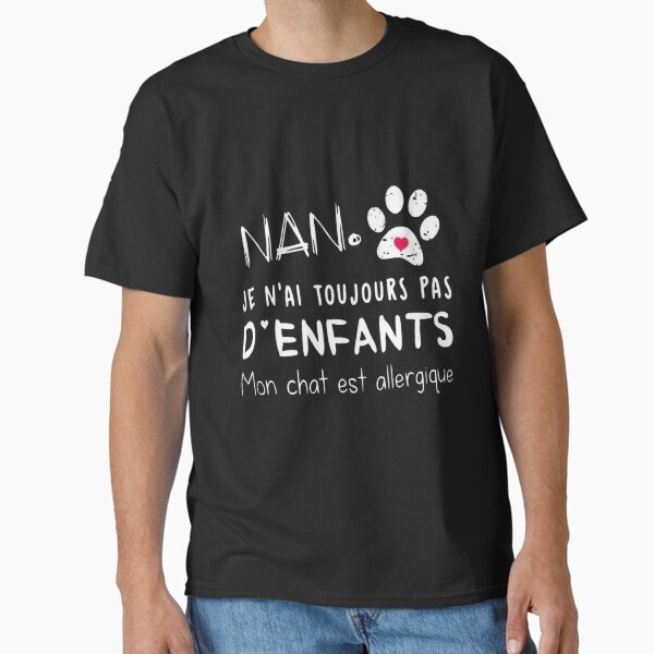 Aperçu de l'œuvre Nan. Je n'ai toujours pas d'enfants. Mon chat est allergique créée et vendue par Isadu04.