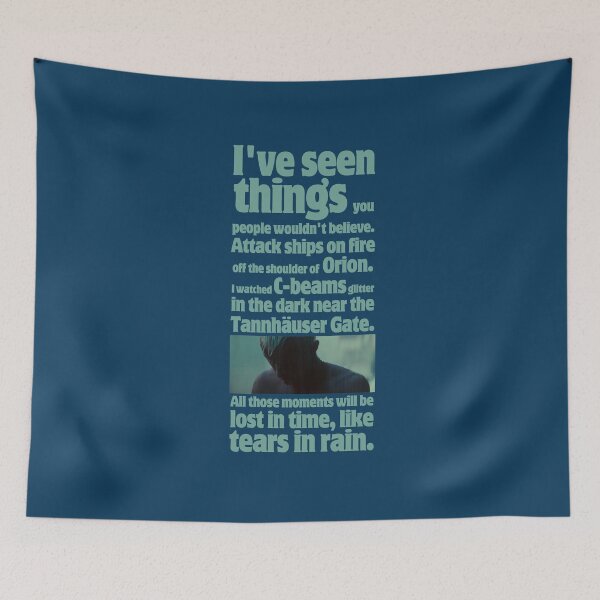 Item preview, like tears in rain - blade runner quote  designed and sold by alphaville.