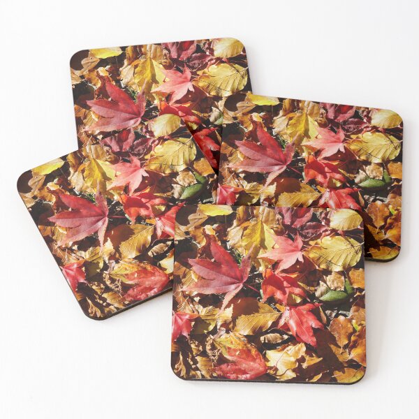 Item preview, Colorful Fallen Autumn Leaves 1 - Seasons - Nature Abstract designed and sold by Harmony Of The Mind.